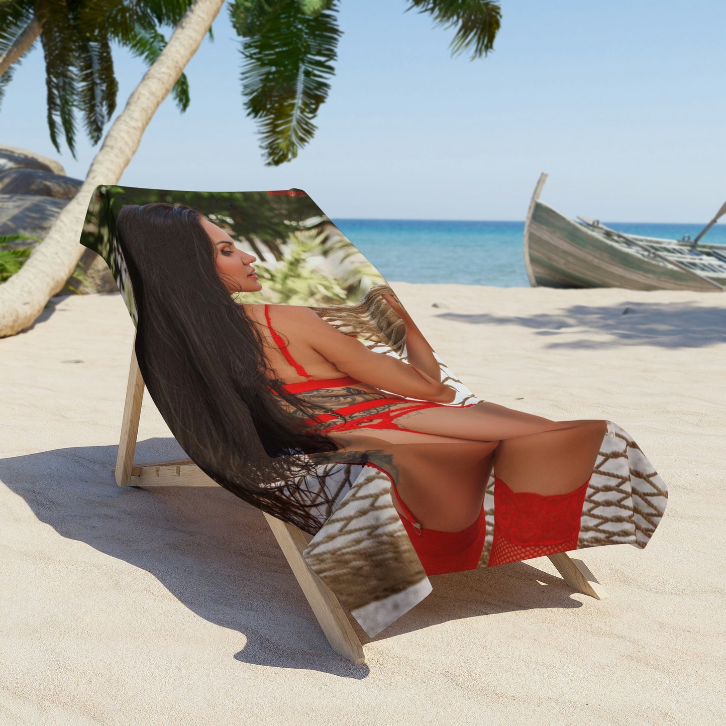 Crystal Rodriguez 01 Beach Towel