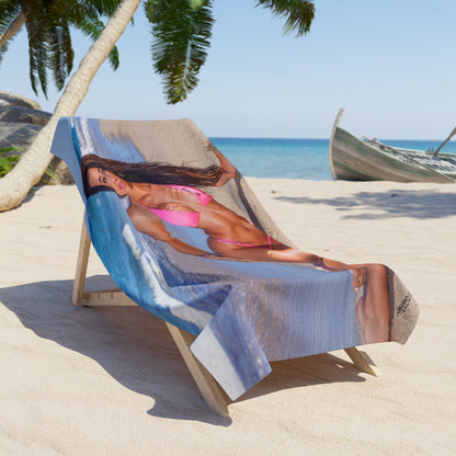Violet Brandani Pink Factory Beach Towel