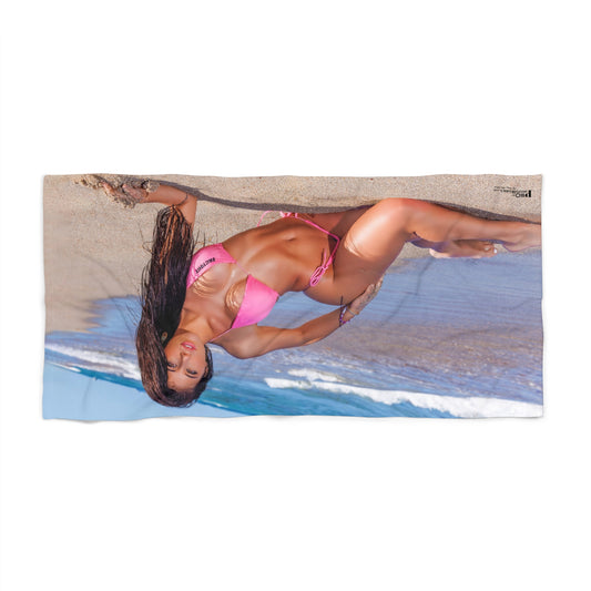 Violet Brandani Pink Factory Beach Towel