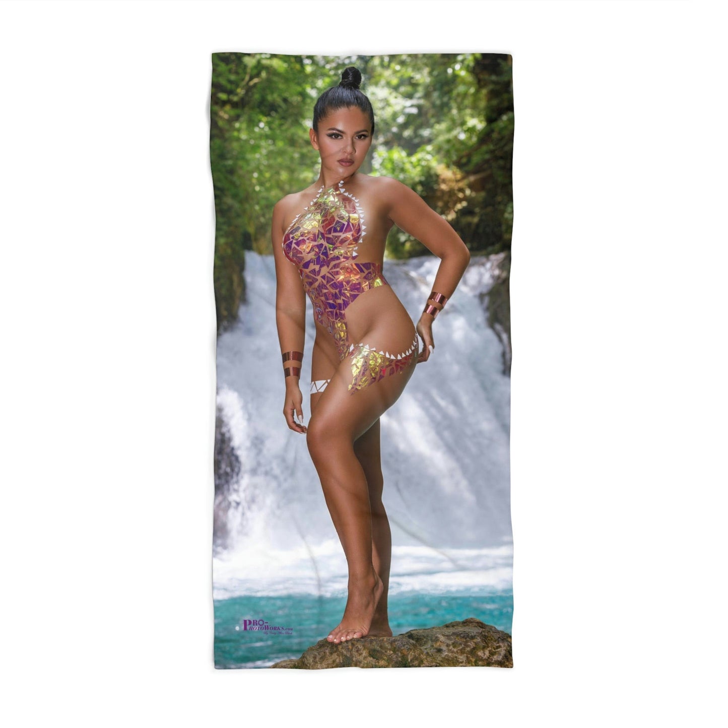 Lucia Ramirez Ruiz 01 Beach Towel